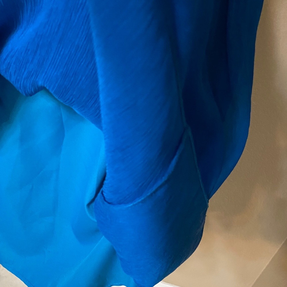 Blue Party Dress J CREW ABIGAIL BLUE SILK CHIFFON NWT PARTY DRESS - Picture 13 of 14